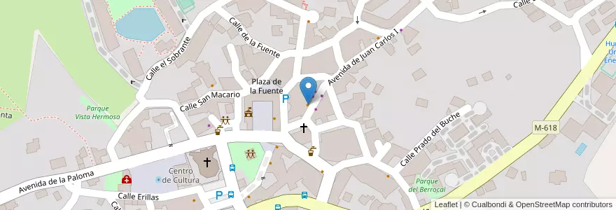 Mapa de ubicacion de Oulad en スペイン, マドリード州, Comunidad De Madrid, Cuenca Alta Del Manzanares, Hoyo De Manzanares.