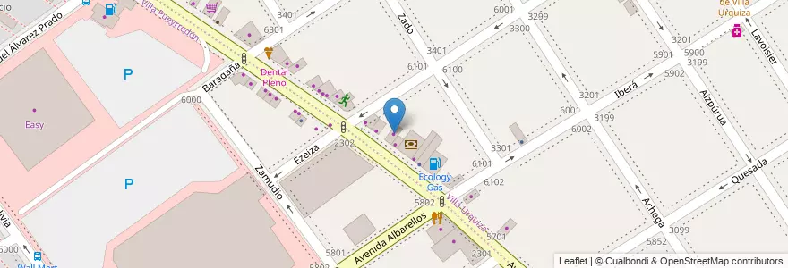 Mapa de ubicacion de Outlet Colimen, Villa Urquiza en アルゼンチン, Ciudad Autónoma De Buenos Aires, Comuna 12, ブエノスアイレス.