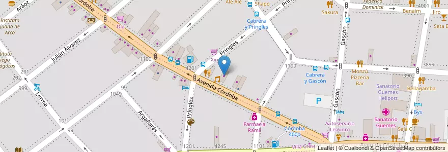 Mapa de ubicacion de Outlet de Electrodomésticos, Palermo en الأرجنتين, Ciudad Autónoma De Buenos Aires, Buenos Aires, Comuna 15.