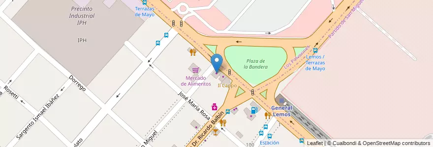 Mapa de ubicacion de Outlet del Mueble en Argentina, Buenos Aires, Partido De San Miguel.