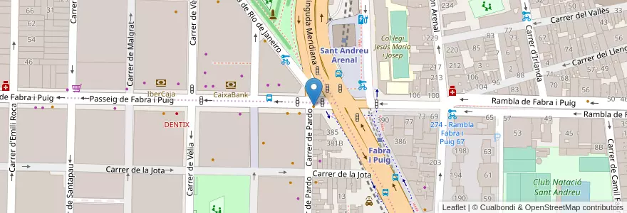 Mapa de ubicacion de Ovante en 西班牙, Catalunya, Barcelona, Barcelonès, Barcelona.