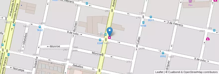 Mapa de ubicacion de Ovidio Lagos en 아르헨티나, Santa Fe, Departamento Rosario, Municipio De Rosario, 로사리오.