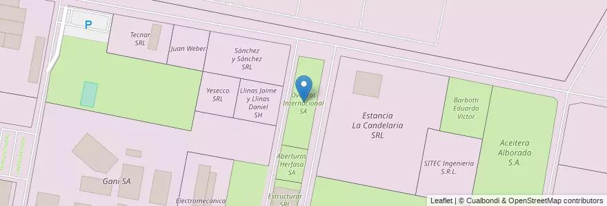 Mapa de ubicacion de Ovoprot Internacional SA en Argentinien, Santa Fe, Departamento La Capital, Municipio De Sauce Viejo.