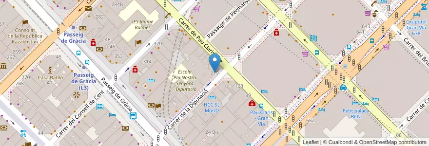 Mapa de ubicacion de Oxford House en Испания, Каталония, Барселона, Барселонес, Барселона.