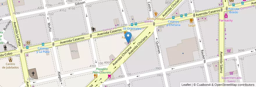 Mapa de ubicacion de OYRSA GNC Inyeccion, Nueva Pompeya en الأرجنتين, Ciudad Autónoma De Buenos Aires, Comuna 4, Buenos Aires.