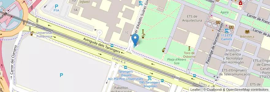 Mapa de ubicacion de P1B en スペイン, バレンシア州, València / Valencia, Comarca De València, València.