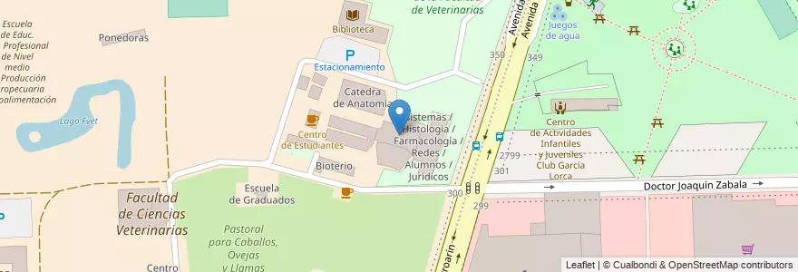 Mapa de ubicacion de Pabellon Central, Agronomia en آرژانتین, Ciudad Autónoma De Buenos Aires, Buenos Aires, Comuna 15.
