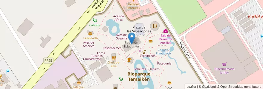 Mapa de ubicacion de Pabellón Educativo en 阿根廷, 布宜诺斯艾利斯省, Partido De Escobar, Belén De Escobar.