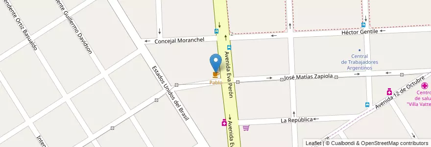 Mapa de ubicacion de Pablo en Argentinië, Buenos Aires, Partido De Florencio Varela, Florencio Varela.