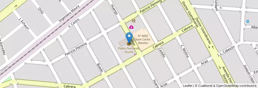 Mapa de ubicacion de Pablo Fernando Acuña en Argentine, Salta, Capital, Municipio De Salta, Salta.