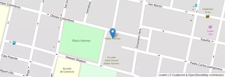 Mapa de ubicacion de Pablo Haimes en Arjantin, Tucumán, Departamento Chicligasta, Municipio De Concepción, Concepción.