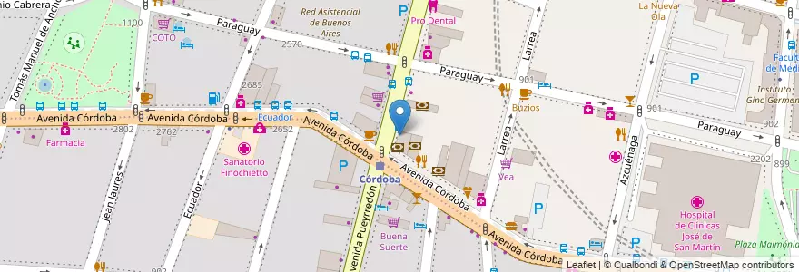 Mapa de ubicacion de Pablo's, Recoleta en Argentinië, Ciudad Autónoma De Buenos Aires, Comuna 2, Buenos Aires.