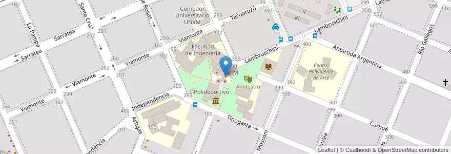 Mapa de ubicacion de Packets Buffet en 阿根廷, Misiones, Departamento Oberá.