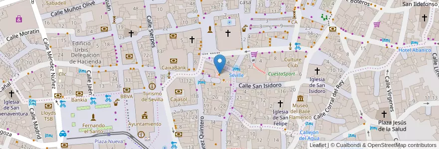 Mapa de ubicacion de Paco-Pepe Bar en إسبانيا, أندلوسيا, إشبيلية, إشبيلية.