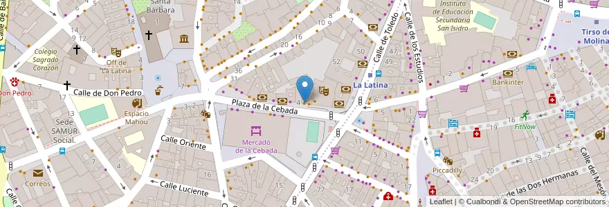 Mapa de ubicacion de PadThaiWok en Spanje, Comunidad De Madrid, Comunidad De Madrid, Área Metropolitana De Madrid Y Corredor Del Henares, Madrid.