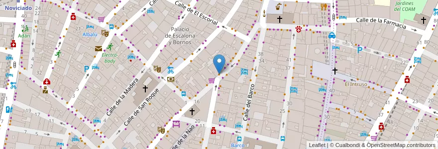 Mapa de ubicacion de PadThaiWok en إسبانيا, منطقة مدريد, منطقة مدريد, Área Metropolitana De Madrid Y Corredor Del Henares, مدريد.