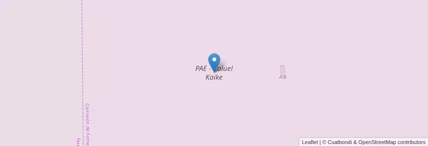 Mapa de ubicacion de PAE - Koluel Kaike en アルゼンチン, チリ, サンタクルス州, Comisión De Fomento De Koluel Kaike, Deseado.