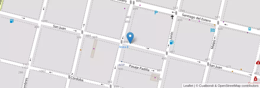 Mapa de ubicacion de Pag Facil en アルゼンチン, トゥクマン州, San Miguel De Tucumán, Departamento Capital, San Miguel De Tucumán.