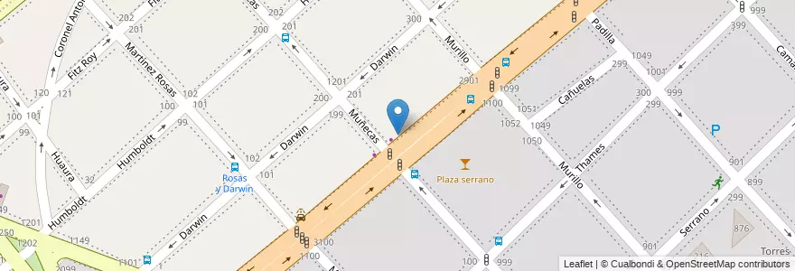 Mapa de ubicacion de Pago Fácil, Villa Crespo en 阿根廷, Ciudad Autónoma De Buenos Aires, 布宜诺斯艾利斯, Comuna 15.