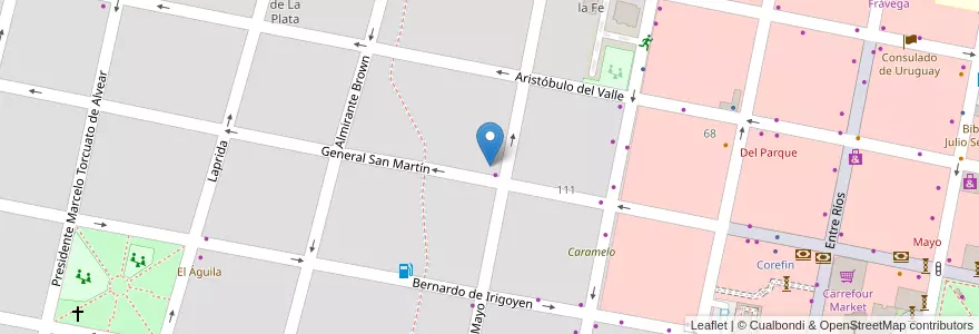 Mapa de ubicacion de PagoFácil en الأرجنتين, إنتري ريوس, Departamento Concordia, Distrito Suburbios, Concordia, Concordia.