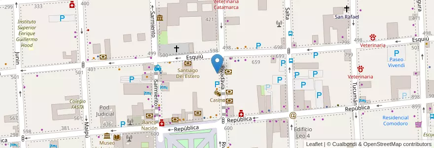 Mapa de ubicacion de PagoFácil en Argentinien, Catamarca, Departamento Capital, Municipio De San Fernando Del Valle De Catamarca, San Fernando Del Valle De Catamarca.