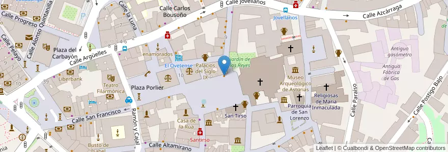 Mapa de ubicacion de pagos viejos en スペイン, アストゥリアス州, アストゥリアス州, Oviedo.
