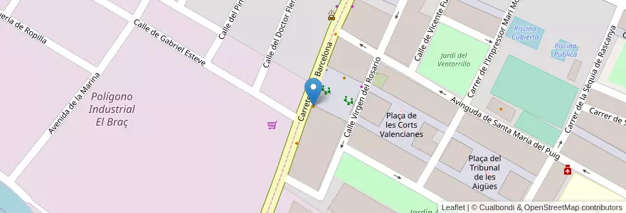 Mapa de ubicacion de Paipernil en スペイン, バレンシア州, València / Valencia, L'Horta Nord.