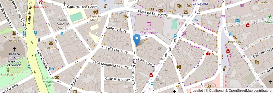 Mapa de ubicacion de Pajaritos Mojados en Spagna, Comunidad De Madrid, Comunidad De Madrid, Área Metropolitana De Madrid Y Corredor Del Henares, Madrid.