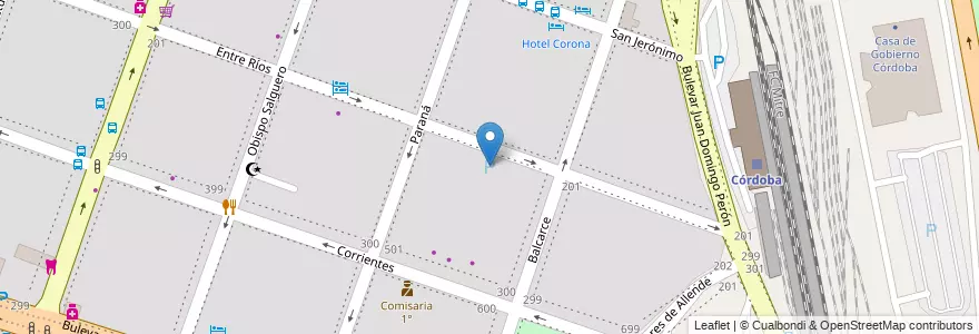 Mapa de ubicacion de PaJuMaFi en الأرجنتين, Córdoba, Departamento Capital, Pedanía Capital, Córdoba, Municipio De Córdoba.