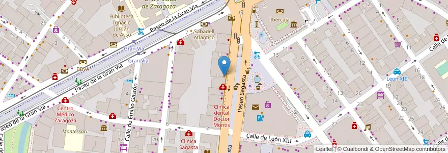 Mapa de ubicacion de Palace en İspanya, Aragón, Zaragoza, Zaragoza, Zaragoza.