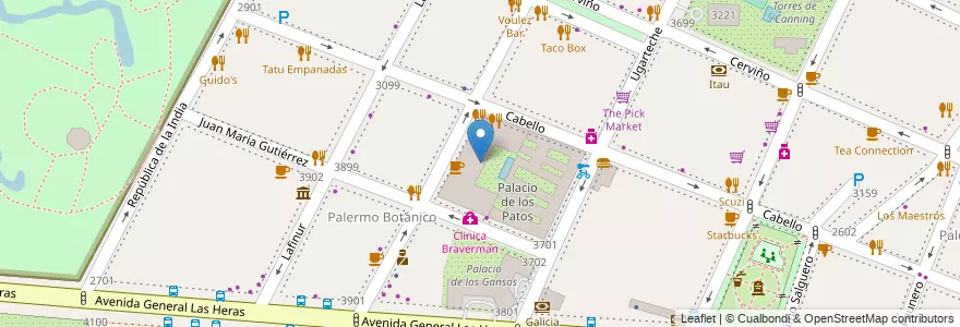 Mapa de ubicacion de Palacio Bellini, Palermo en Argentina, Autonomous City Of Buenos Aires, Autonomous City Of Buenos Aires, Comuna 14.