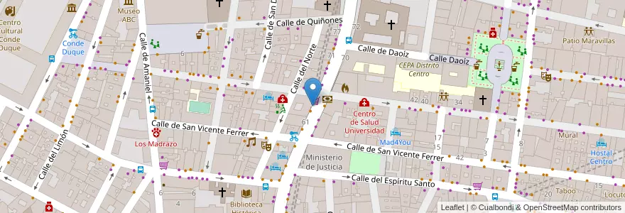 Mapa de ubicacion de palacio de barradas en Spagna, Comunidad De Madrid, Comunidad De Madrid, Área Metropolitana De Madrid Y Corredor Del Henares, Madrid.