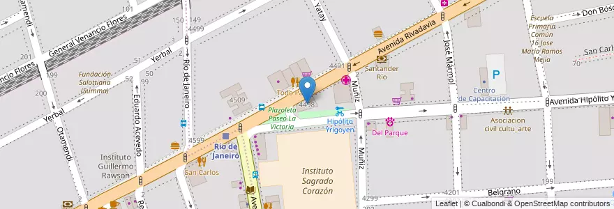 Mapa de ubicacion de Palacio Raggio, Almagro en Аргентина, Буэнос-Айрес, Comuna 5, Буэнос-Айрес.