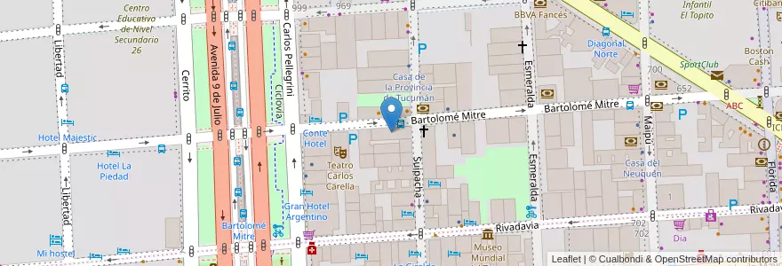 Mapa de ubicacion de Palacio San Miguel, San Nicolas en Аргентина, Буэнос-Айрес, Comuna 1, Буэнос-Айрес.