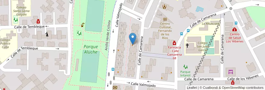 Mapa de ubicacion de Paladium arrocería en إسبانيا, منطقة مدريد, منطقة مدريد, Área Metropolitana De Madrid Y Corredor Del Henares, مدريد.