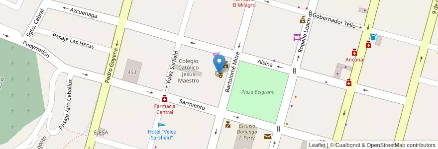 Mapa de ubicacion de Palco del Recital en アルゼンチン, フフイ州, Departamento San Pedro, Municipio De San Pedro De Jujuy.