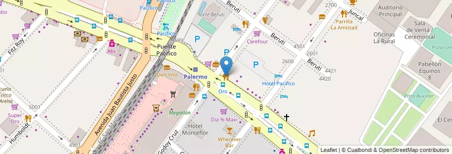 Mapa de ubicacion de Palermo Café, Palermo en Argentina, Ciudad Autónoma De Buenos Aires, Buenos Aires, Comuna 14.