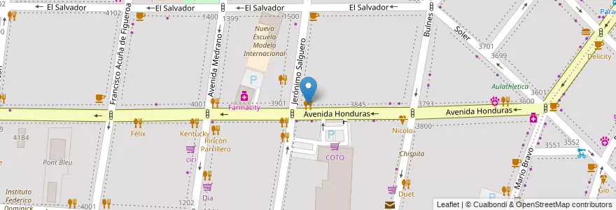 Mapa de ubicacion de Palermo Vecchio, Palermo en Argentine, Ciudad Autónoma De Buenos Aires, Buenos Aires, Comuna 14.
