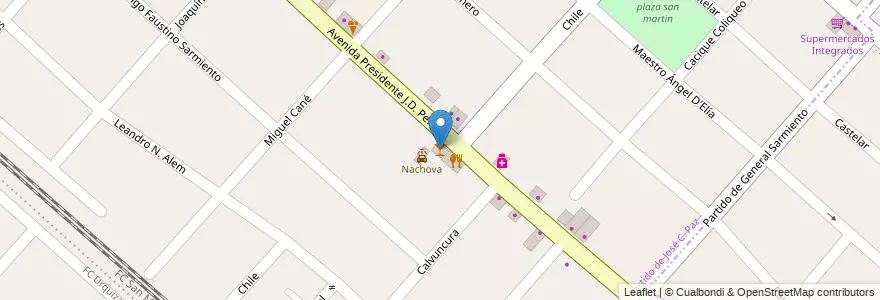 Mapa de ubicacion de Palmanova Bar en Arjantin, Buenos Aires.