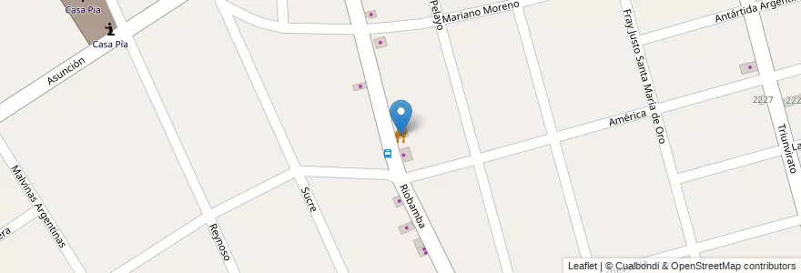 Mapa de ubicacion de Paloma en 아르헨티나, 부에노스아이레스주, Partido De Tigre, Don Torcuato.