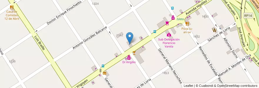 Mapa de ubicacion de Pami - Agencia El Cruce en Argentinië, Buenos Aires, Partido De Florencio Varela, Florencio Varela.