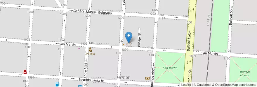 Mapa de ubicacion de Pampacom en 아르헨티나, Santa Fe, Departamento General López, Municipio De Firmat, Firmat.