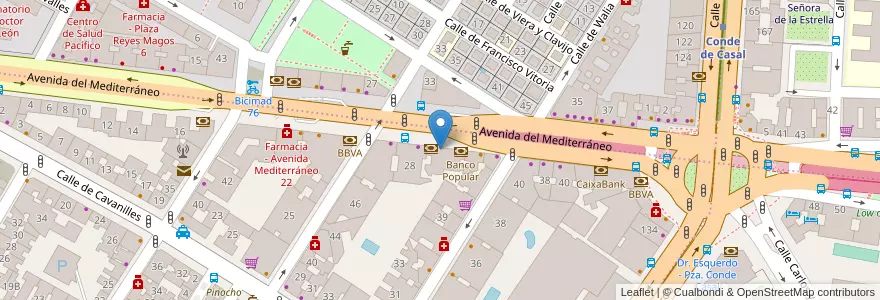 Mapa de ubicacion de Pan de Pájaro en スペイン, マドリード州, Comunidad De Madrid, Área Metropolitana De Madrid Y Corredor Del Henares, Madrid.