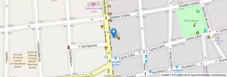 Mapa de ubicacion de Pan y Arte, Boedo en Argentine, Ciudad Autónoma De Buenos Aires, Comuna 5, Buenos Aires.