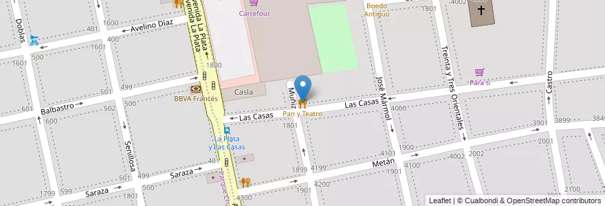 Mapa de ubicacion de Pan y Teatro, Boedo en Аргентина, Буэнос-Айрес, Comuna 5, Буэнос-Айрес.