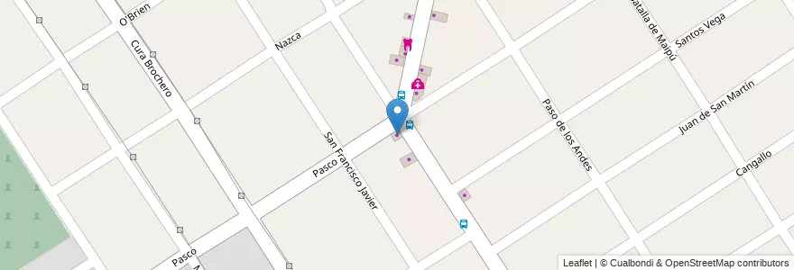Mapa de ubicacion de Panaderia en Arjantin, Buenos Aires, Partido De Malvinas Argentinas, Grand Bourg.