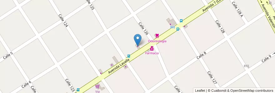 Mapa de ubicacion de Panadería en Argentinië, Buenos Aires, Partido De Berazategui, Berazategui.