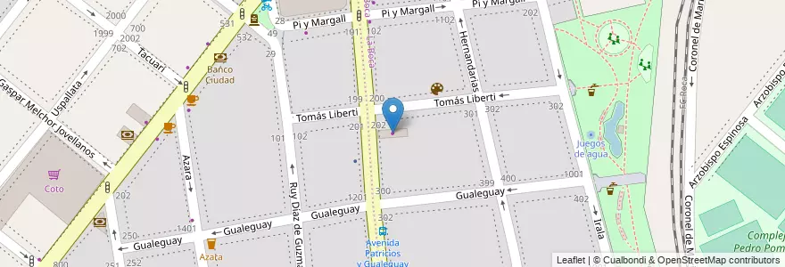 Mapa de ubicacion de Panadería Confitería, Barracas en Arjantin, Ciudad Autónoma De Buenos Aires, Comuna 4, Buenos Aires.