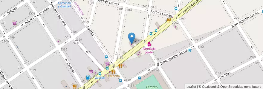 Mapa de ubicacion de Panadería, La Paternal en Argentine, Ciudad Autónoma De Buenos Aires, Buenos Aires.