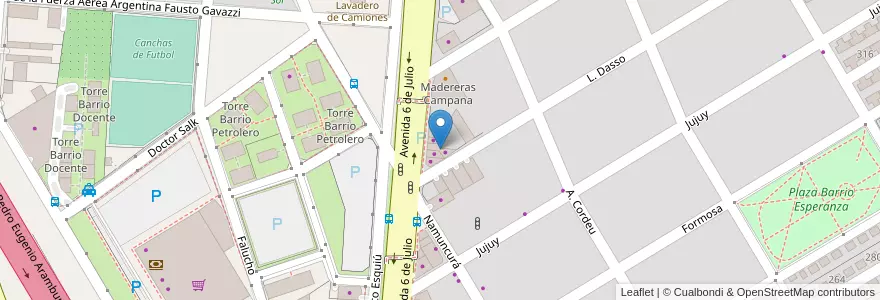 Mapa de ubicacion de Panaderia Marchan en アルゼンチン, ブエノスアイレス州, Partido De Campana.